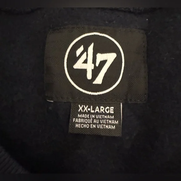 NWT '47 Brand Michigan Wolverines Men's Overlay Headline Sweatshirt 2XL $70 MSRP - Picture 7 of 8